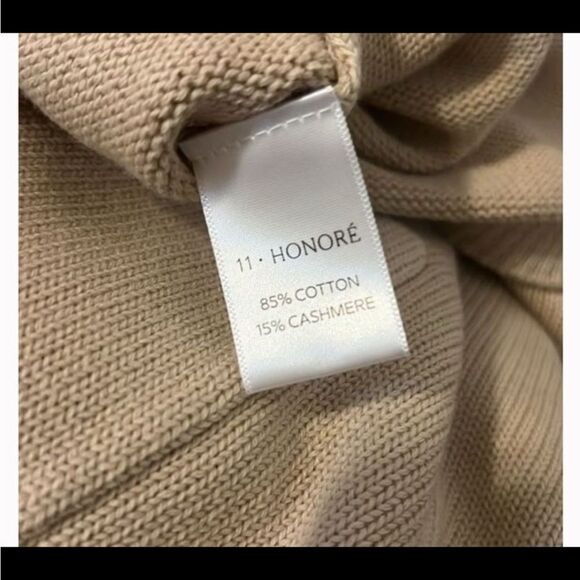 BNWT Cashmere/Cotton 11 Honore Oatmeal Nola Sweater Dress 3X. Retails $288 - Picture 8 of 11